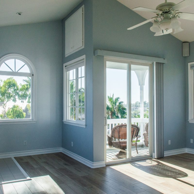 trendy-modern-interior-living-room-with-blue-walls-white-windows
